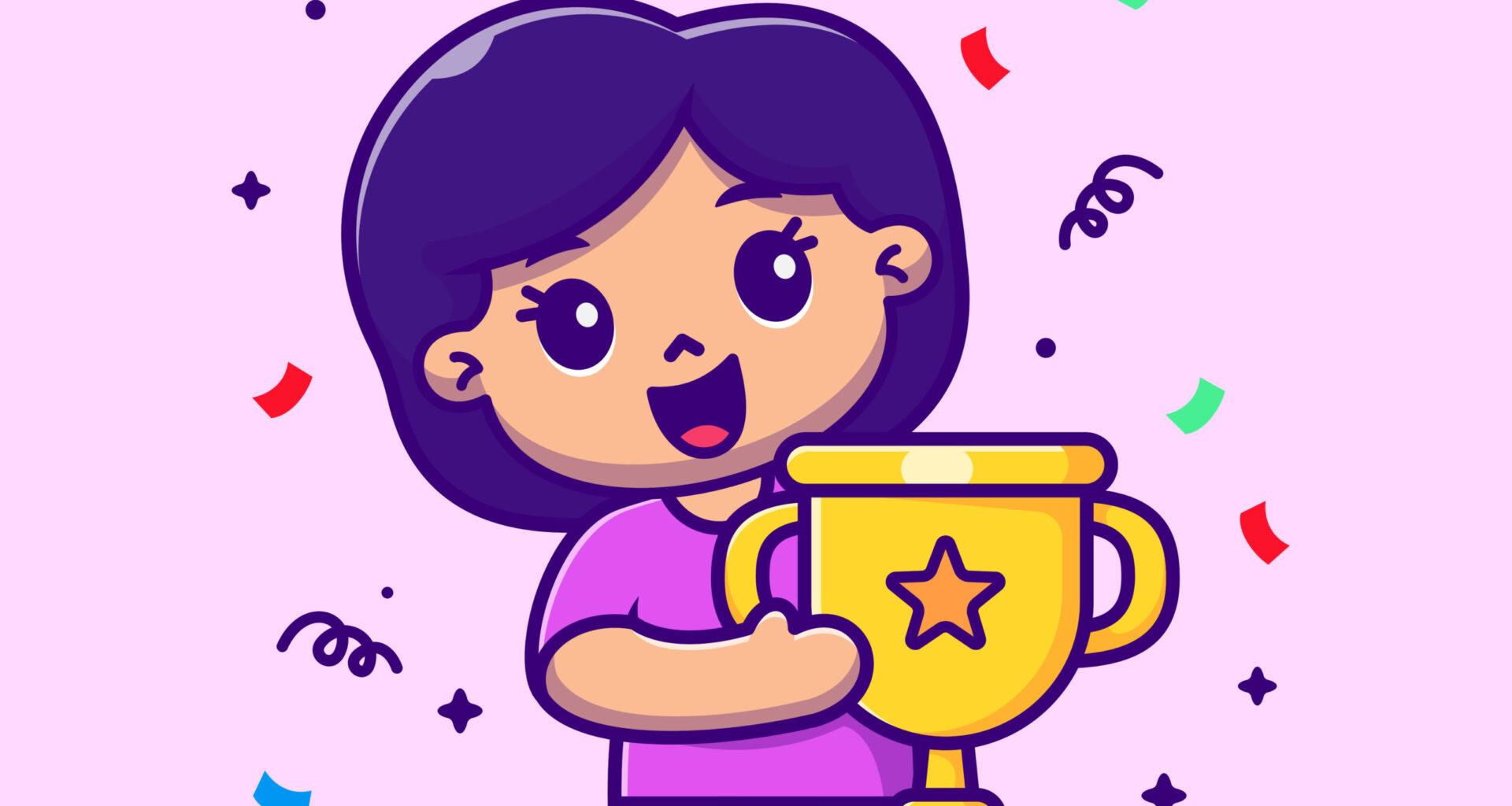 Infographic explaining accomplished vs progress with examples