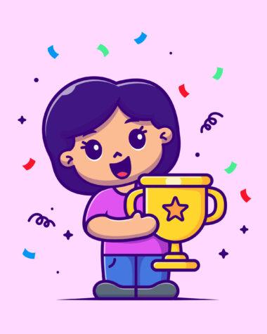 Infographic explaining accomplished vs progress with examples